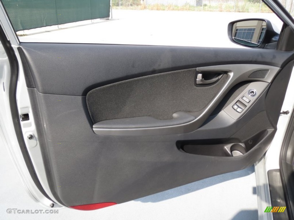 2013 Elantra Coupe GS - Shimmering Air Silver / Blue photo #19