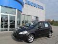 2009 Black Pearl Metallic Suzuki SX4 Crossover Technology AWD  photo #1