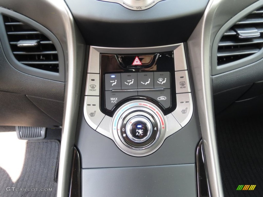 2013 Elantra Coupe GS - Shimmering Air Silver / Blue photo #25