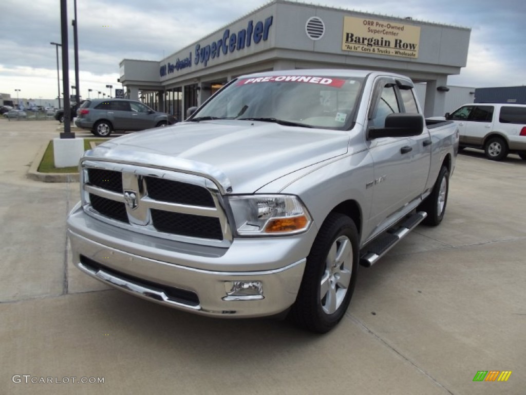 2009 Ram 1500 SLT Quad Cab - Bright Silver Metallic / Dark Slate/Medium Graystone photo #1