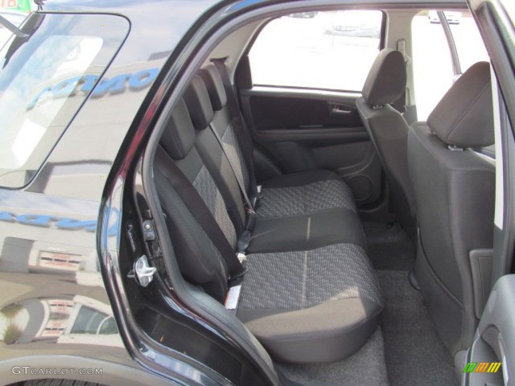 Black Interior 2009 Suzuki SX4 Crossover Technology AWD Photo #72002007