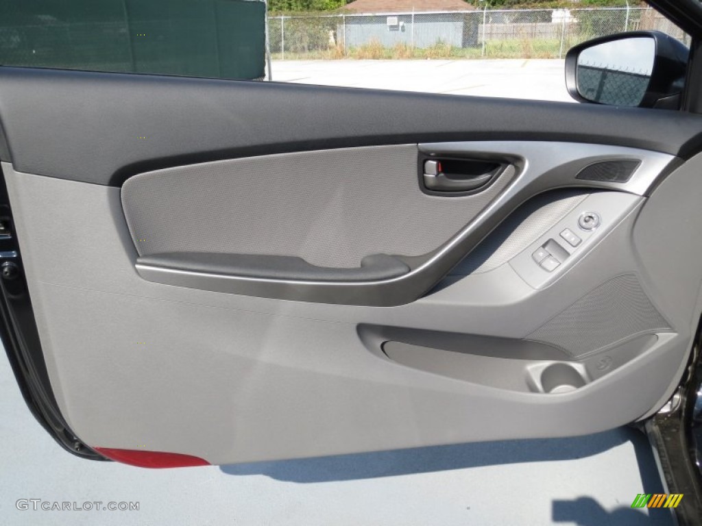 2013 Hyundai Elantra Coupe SE Gray Door Panel Photo #72002205