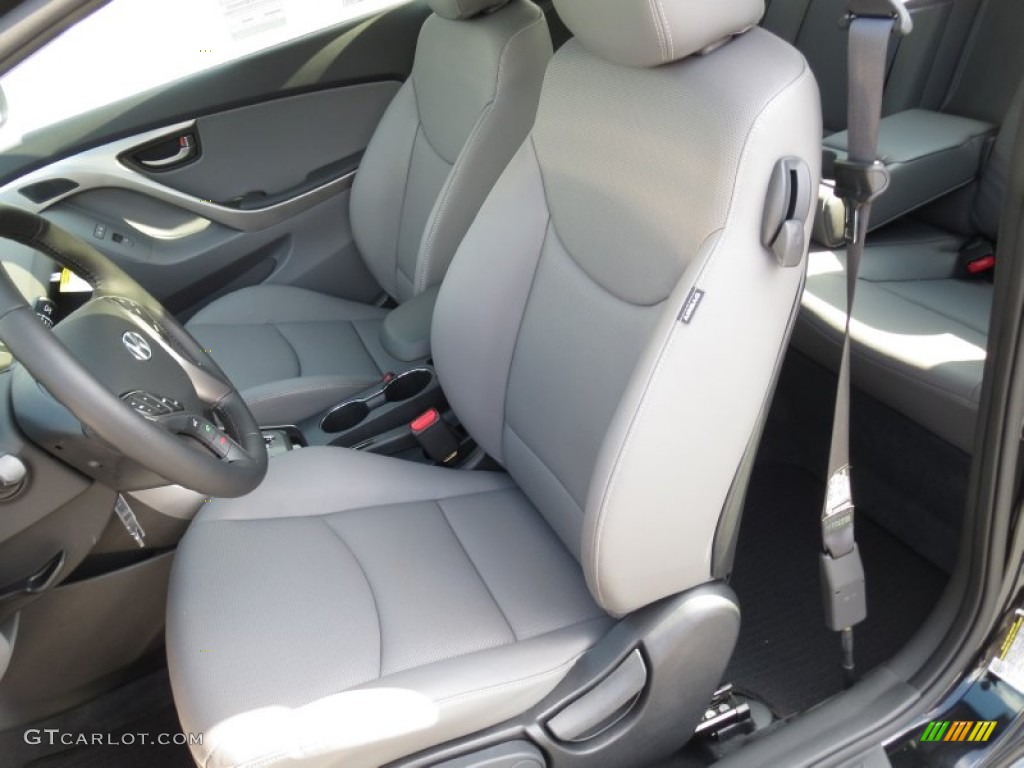 Gray Interior 2013 Hyundai Elantra Coupe SE Photo #72002226