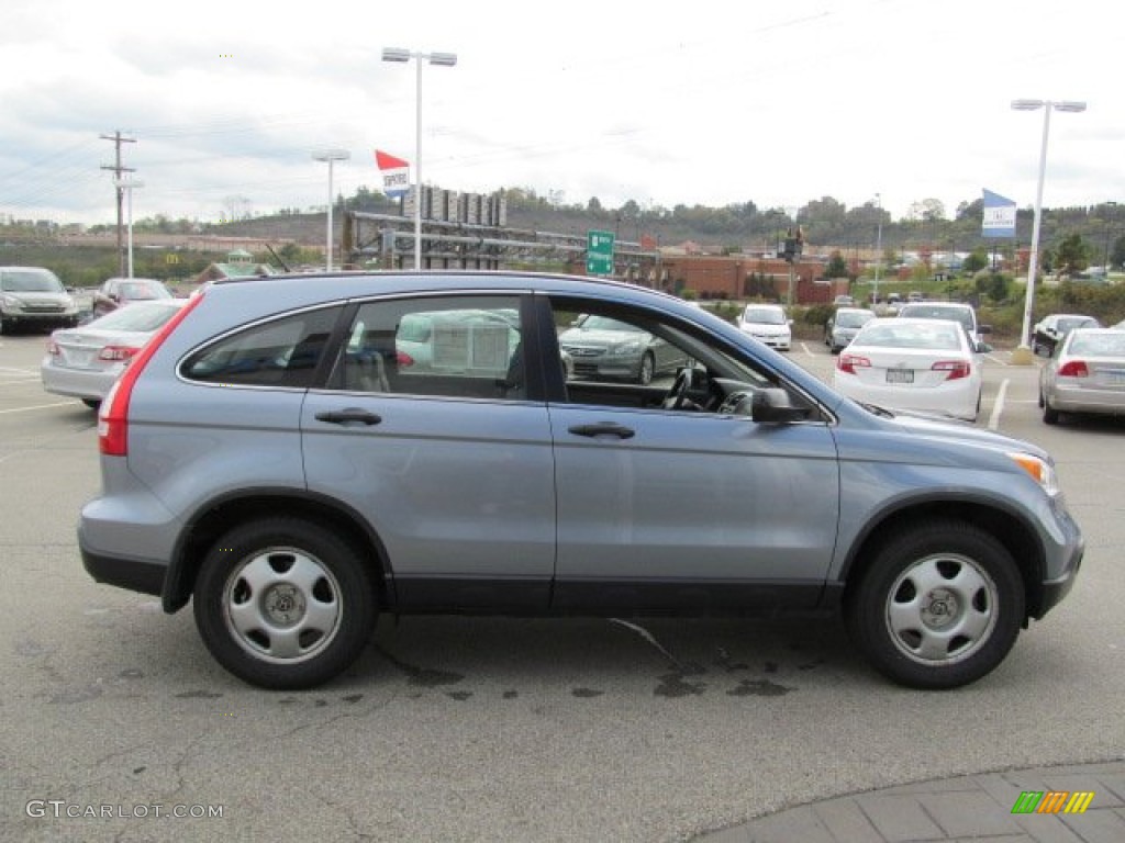 2008 CR-V LX 4WD - Glacier Blue Metallic / Gray photo #7