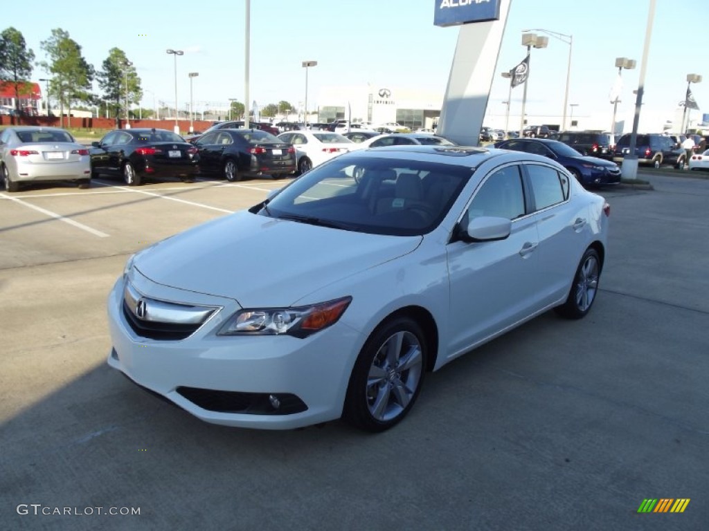 2013 ILX 2.0L Technology - Bellanova White Pearl / Parchment photo #1