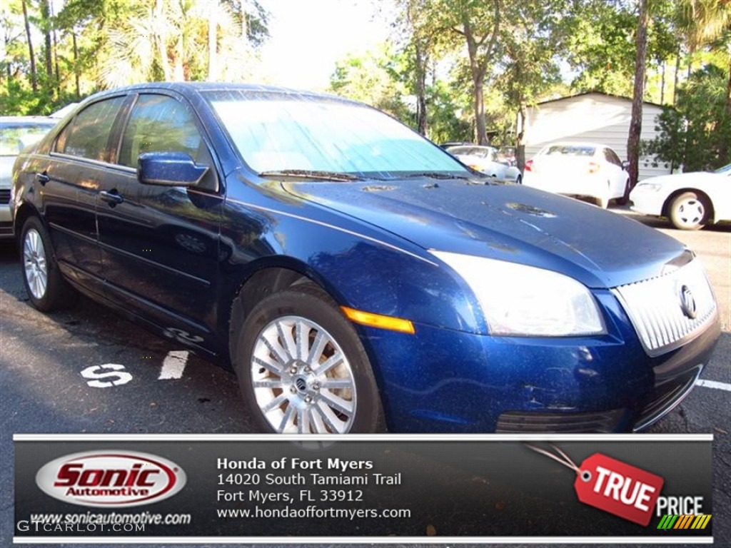 2006 Milan V6 Premier - Dark Blue Pearl Metallic / Camel photo #1