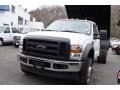 Oxford White 2009 Ford F550 Super Duty XL SuperCab Chassis 4x4 Dump Truck