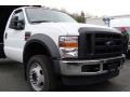 Oxford White - F550 Super Duty XL SuperCab Chassis 4x4 Dump Truck Photo No. 3