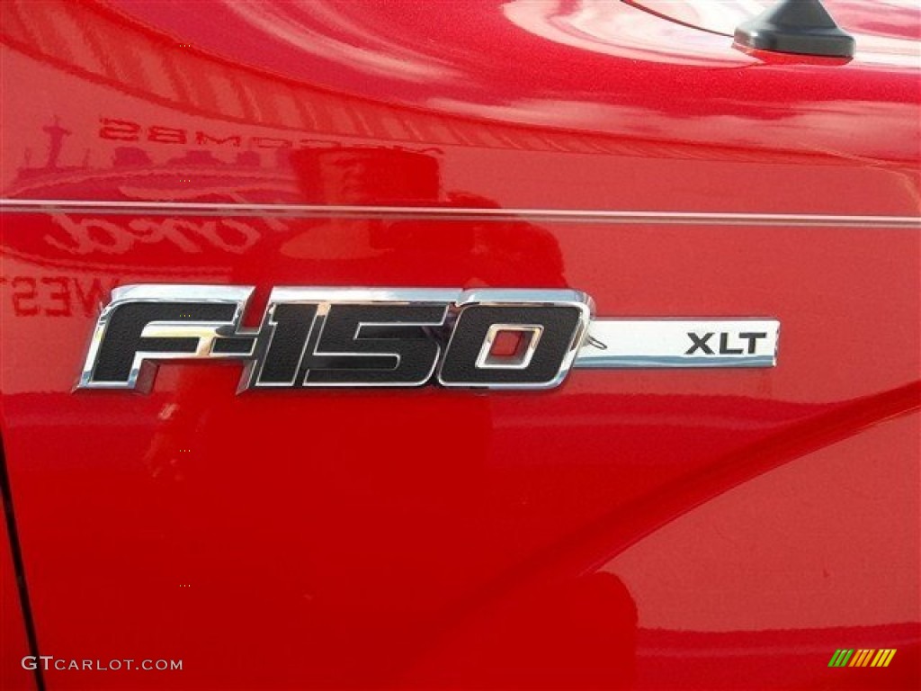 2012 F150 XLT SuperCrew 4x4 - Race Red / Steel Gray photo #18