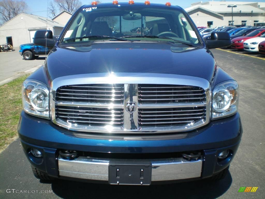 2009 Ram 3500 Laramie Quad Cab 4x4 Dually - Patriot Blue Pearl / Medium Slate Gray photo #19