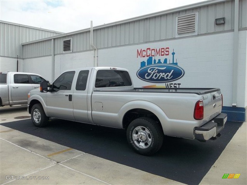 2012 F250 Super Duty XLT SuperCab - Ingot Silver Metallic / Steel photo #3