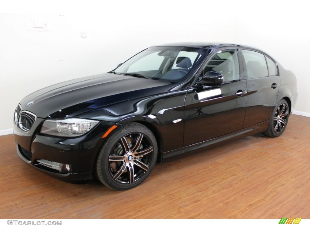 2011 3 Series 335d Sedan - Jet Black / Black photo #1