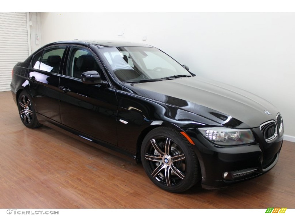 2011 3 Series 335d Sedan - Jet Black / Black photo #2