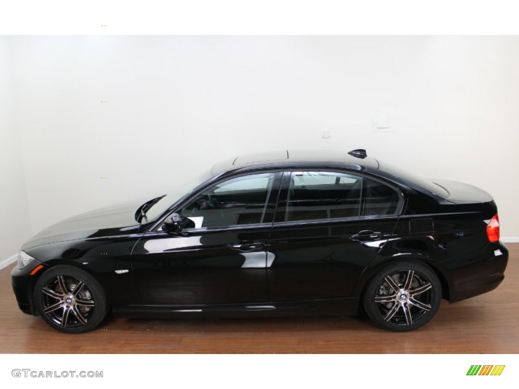 2011 3 Series 335d Sedan - Jet Black / Black photo #6