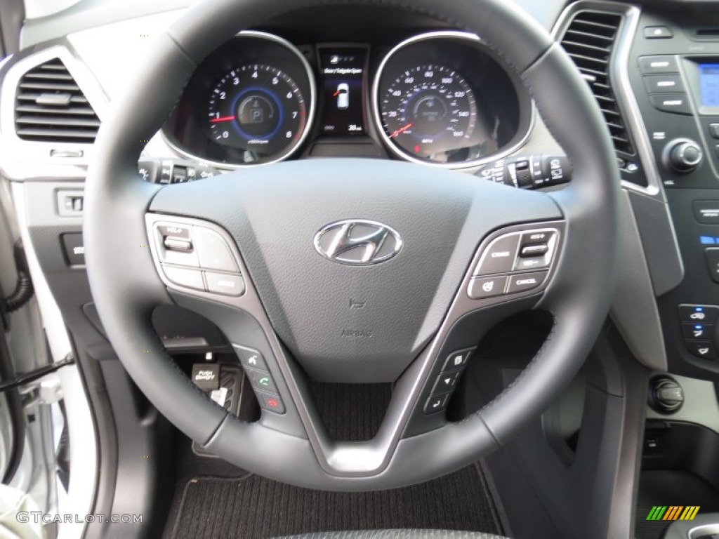 2013 Hyundai Santa Fe Sport 2.0T Beige Steering Wheel Photo #72009513