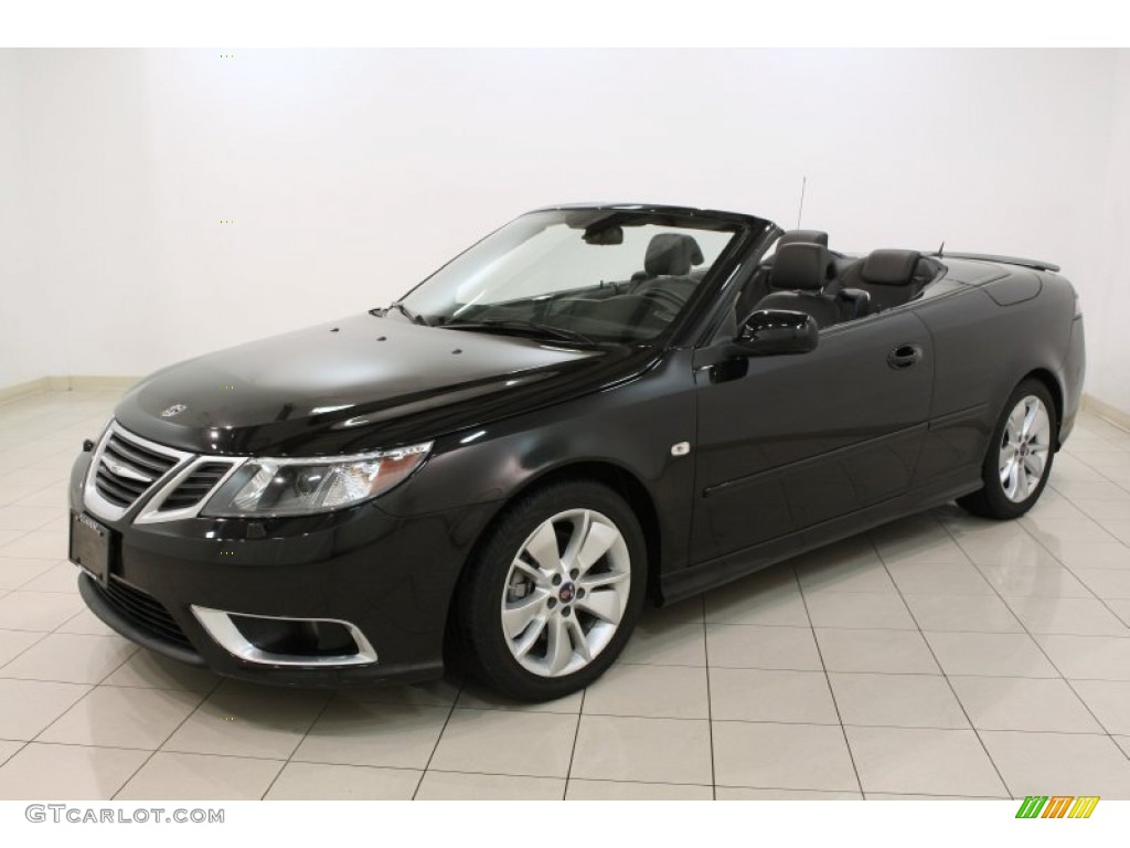 Jet Black Metallic 2010 Saab 9-3 Aero Convertible Exterior Photo #72009729