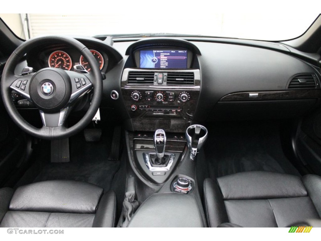 2010 BMW 6 Series 650i Convertible Black Dashboard Photo #72010071