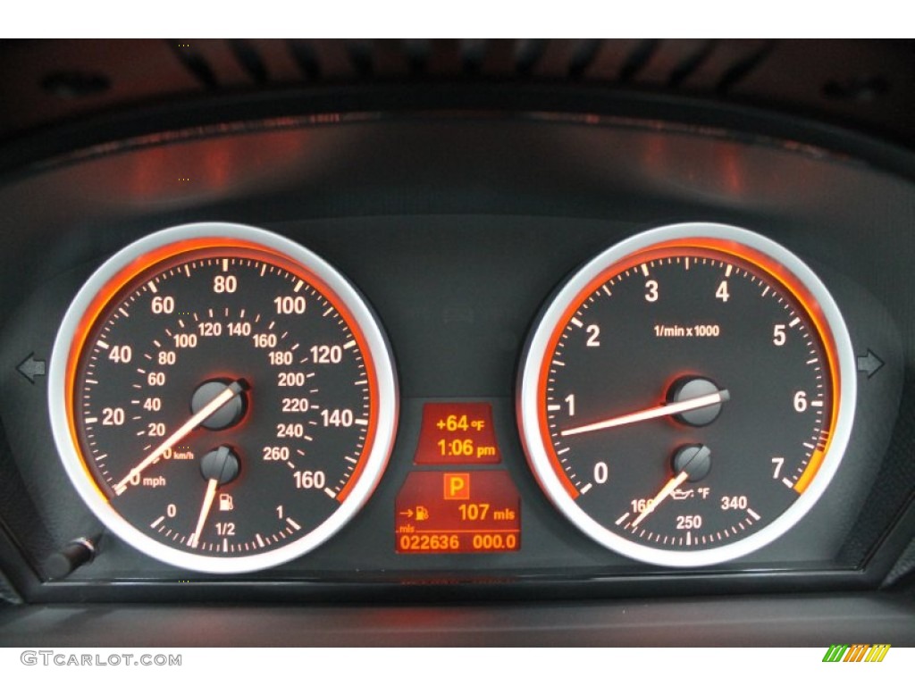 2010 BMW 6 Series 650i Convertible Gauges Photo #72010131