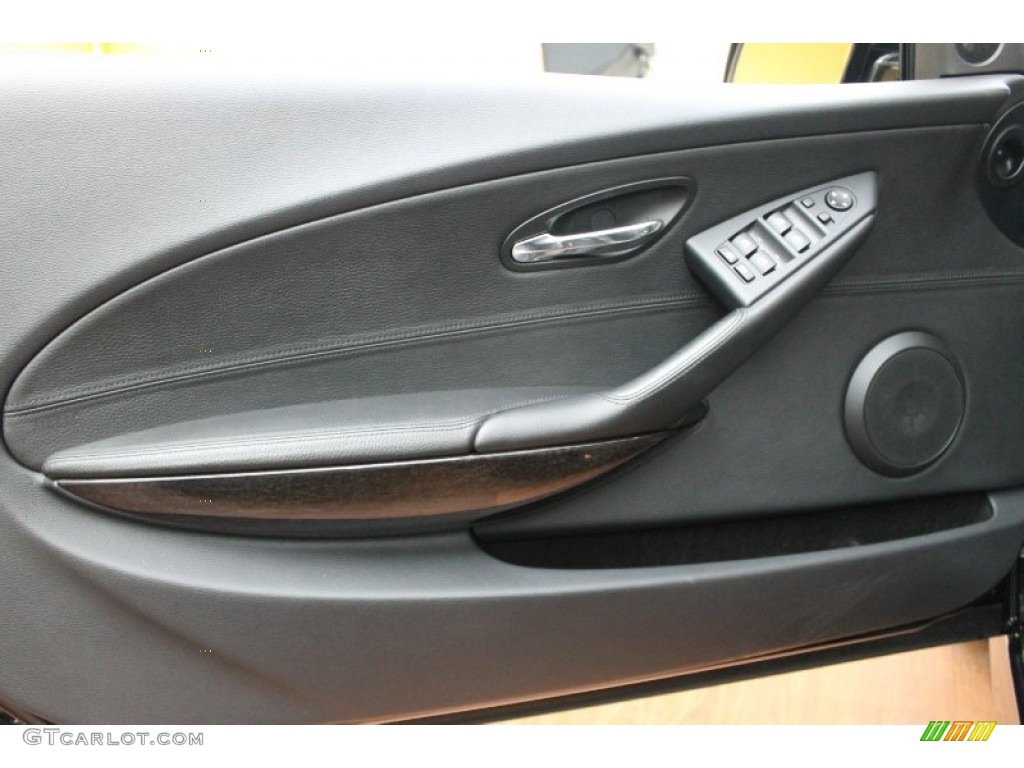 2010 BMW 6 Series 650i Convertible Black Door Panel Photo #72010260