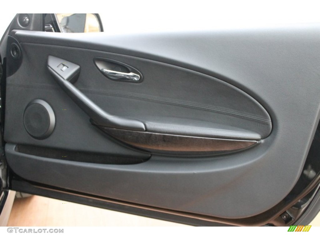 2010 BMW 6 Series 650i Convertible Black Door Panel Photo #72010277