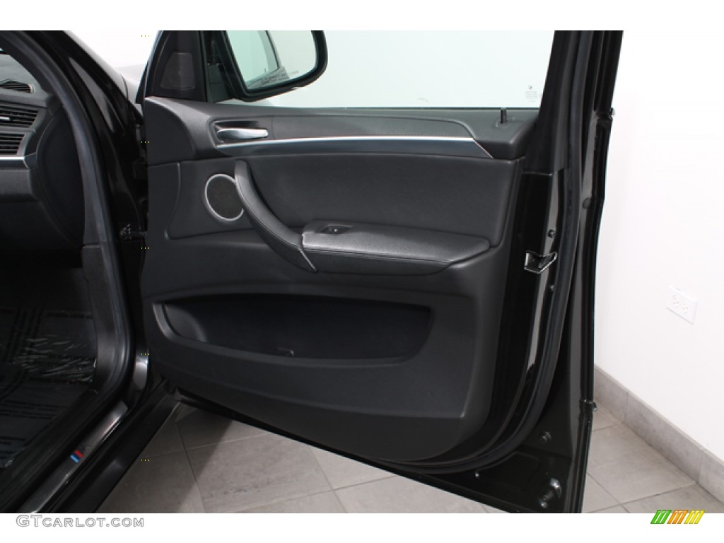 2010 BMW X5 M Standard X5 M Model Black Door Panel Photo #72012559