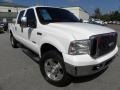 2007 Oxford White Clearcoat Ford F250 Super Duty Lariat Crew Cab 4x4  photo #1