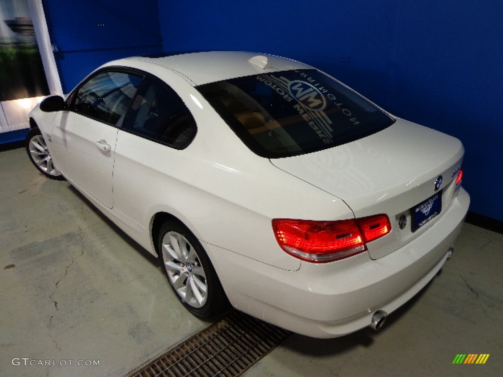 2009 3 Series 335xi Coupe - Alpine White / Saddle Brown Dakota Leather photo #34