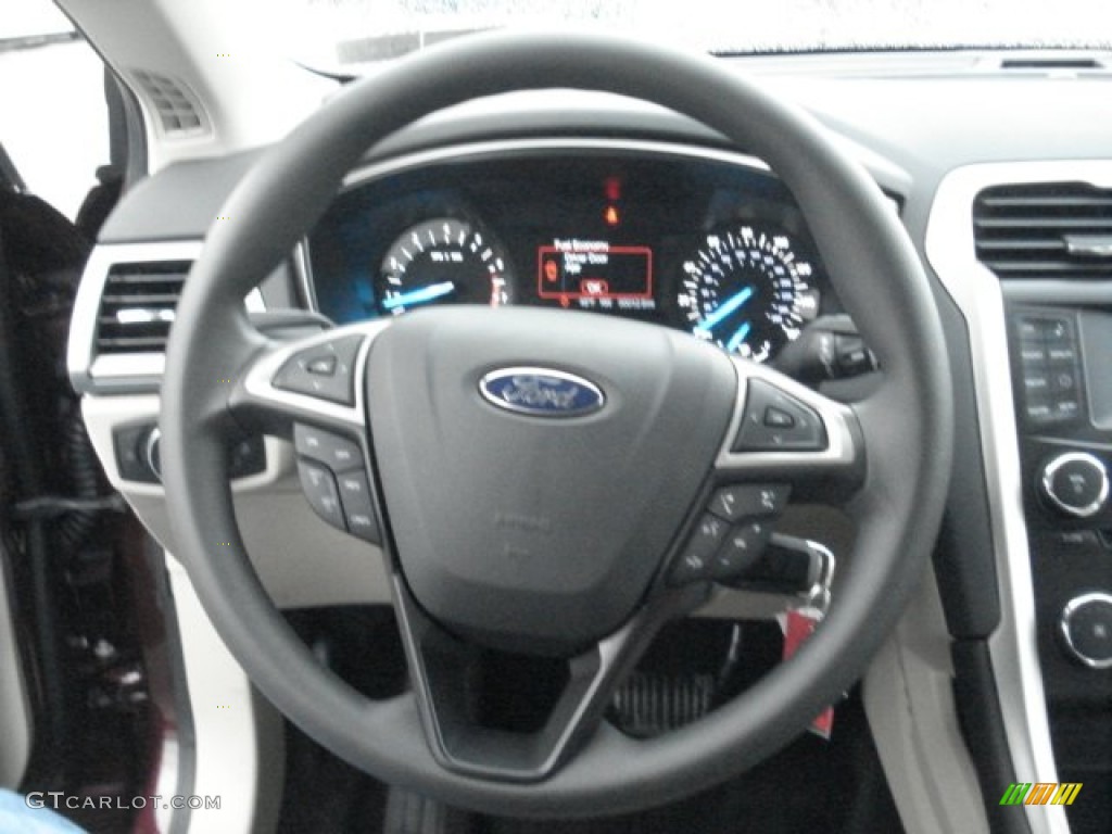 2013 Ford Fusion SE Dune Steering Wheel Photo #72013941