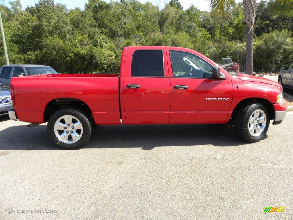 2004 Ram 1500 SLT Quad Cab - Flame Red / Dark Slate Gray photo #12