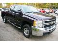 2009 Dark Cherry Metallic Chevrolet Silverado 2500HD LT Extended Cab 4x4  photo #13