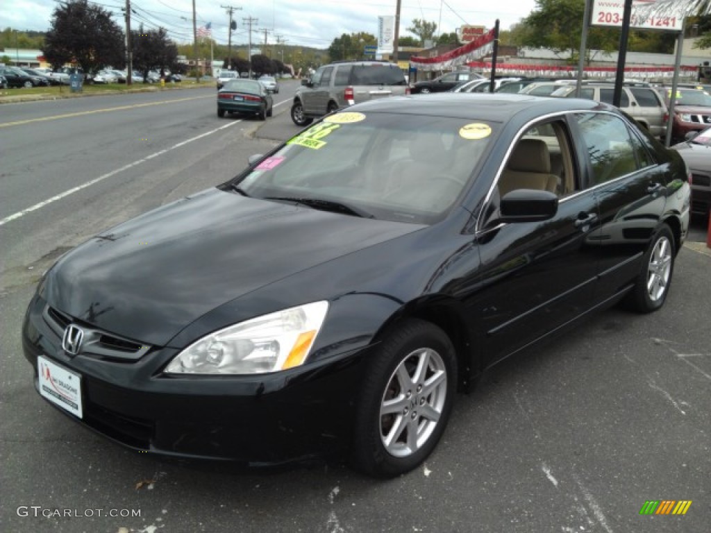 2003 Accord EX V6 Sedan - Nighthawk Black Pearl / Black photo #1