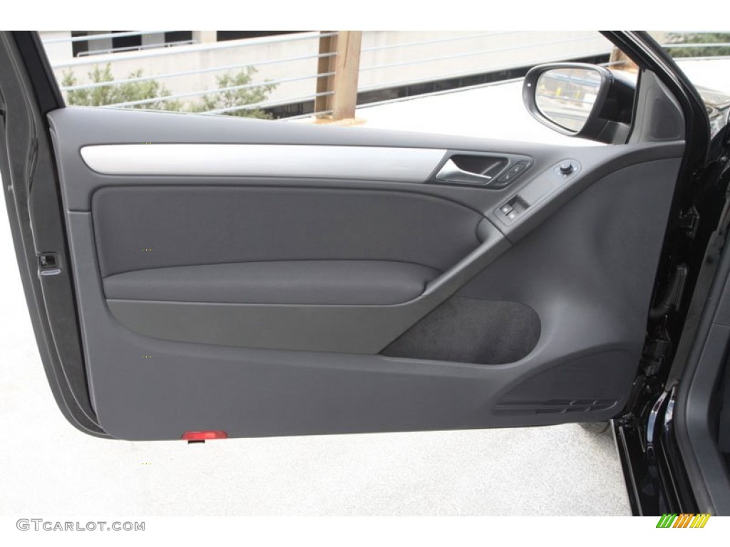 2013 Volkswagen Golf 2 Door Titan Black Door Panel Photo #72016113