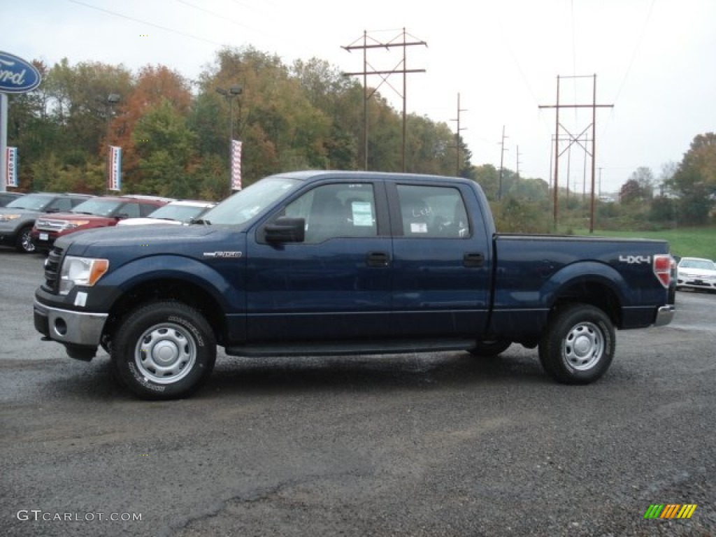 Blue Jeans Metallic 2013 Ford F150 XLT SuperCrew 4x4 Exterior Photo #72016319