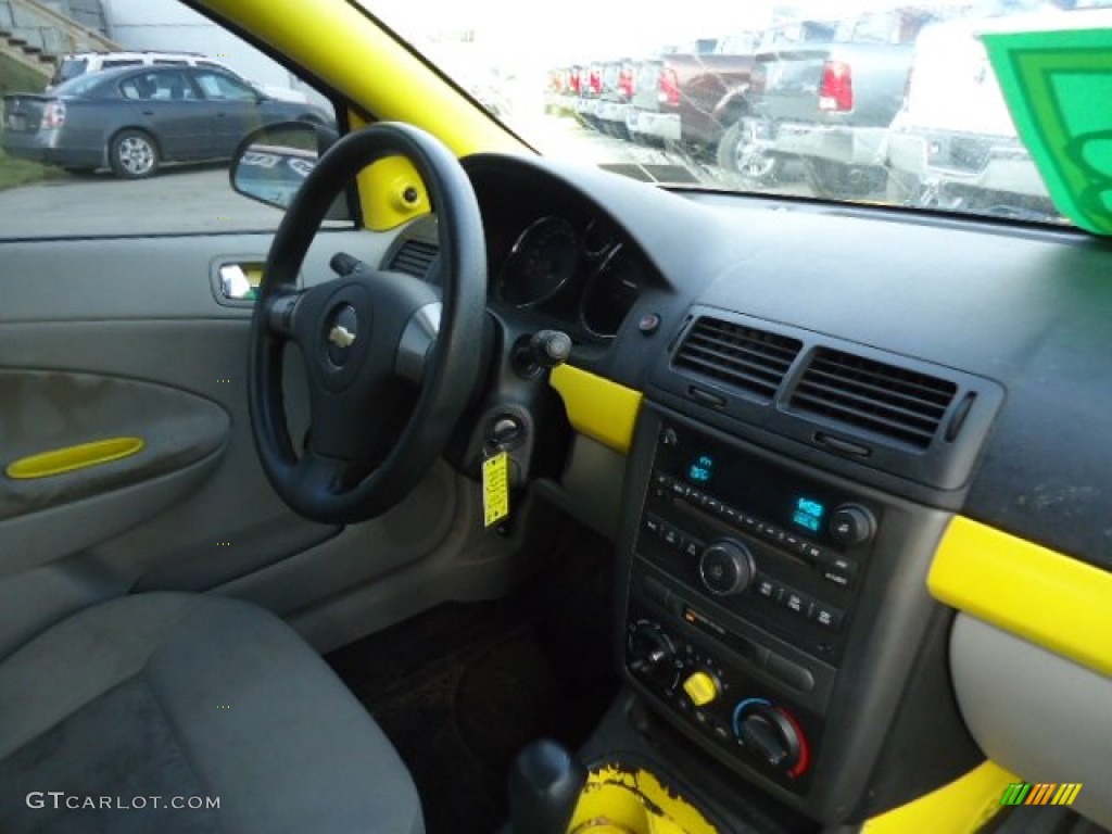2007 Cobalt LS Coupe - Rally Yellow / Gray photo #6
