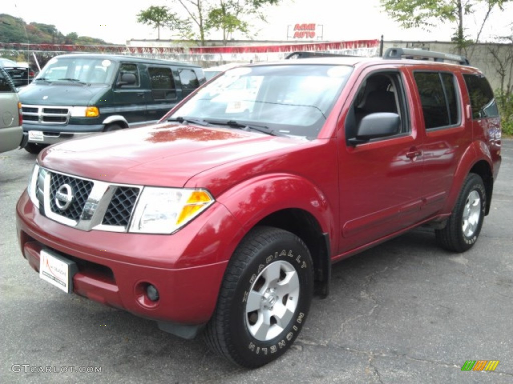 2007 Pathfinder S 4x4 - Red Brawn / Graphite photo #1