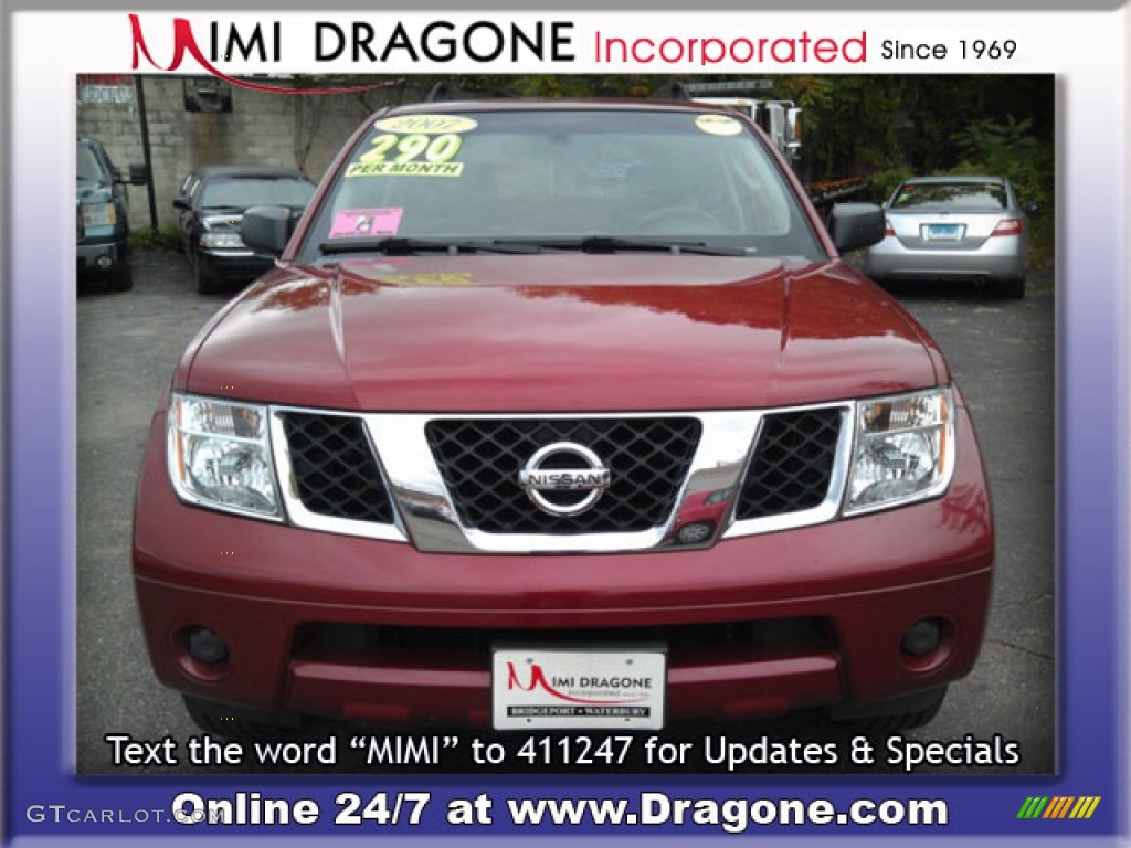 2007 Pathfinder S 4x4 - Red Brawn / Graphite photo #2