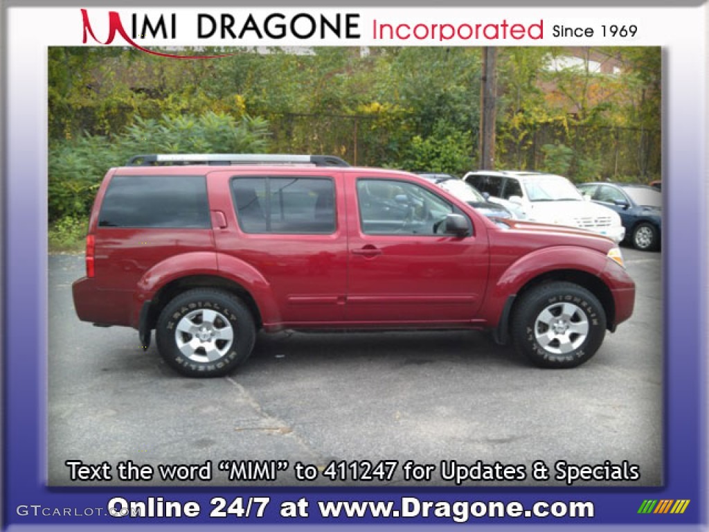 2007 Pathfinder S 4x4 - Red Brawn / Graphite photo #5