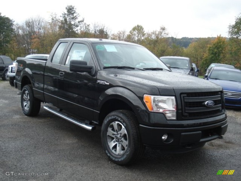 Tuxedo Black Metallic 2013 Ford F150 STX SuperCab 4x4 Exterior Photo #72017264