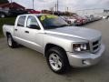 2011 Bright Silver Metallic Dodge Dakota Big Horn Crew Cab 4x4  photo #7