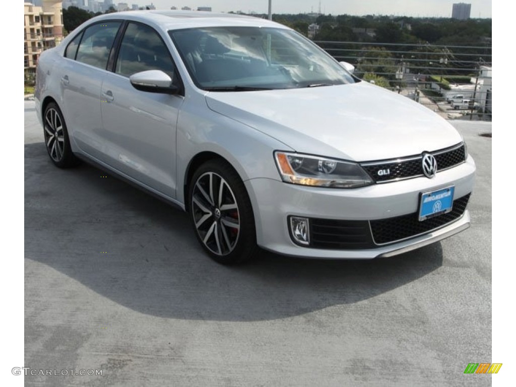 2013 Jetta GLI Autobahn - Frost Silver Metallic / Titan Black photo #1