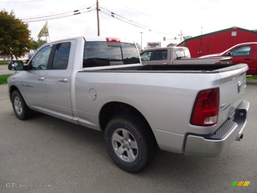 2011 Ram 1500 SLT Quad Cab 4x4 - Bright Silver Metallic / Dark Slate Gray/Medium Graystone photo #3