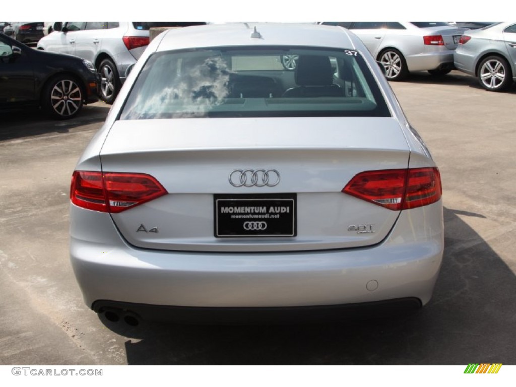 2009 A4 2.0T Premium quattro Sedan - Ice Silver Metallic / Black photo #5
