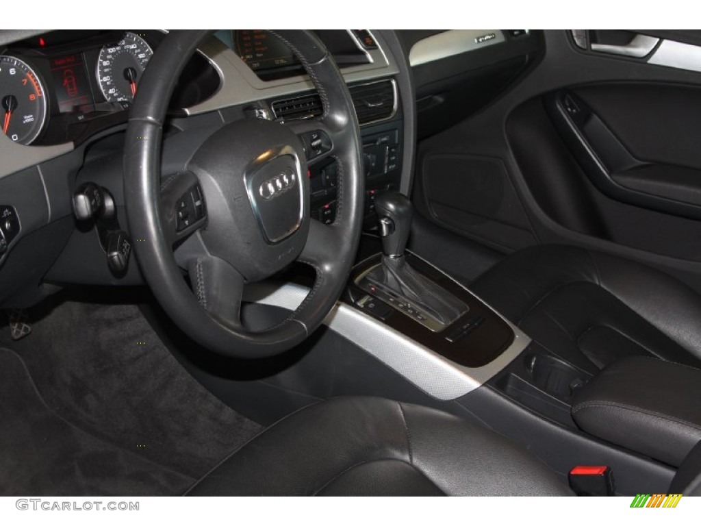 2009 A4 2.0T Premium quattro Sedan - Ice Silver Metallic / Black photo #9