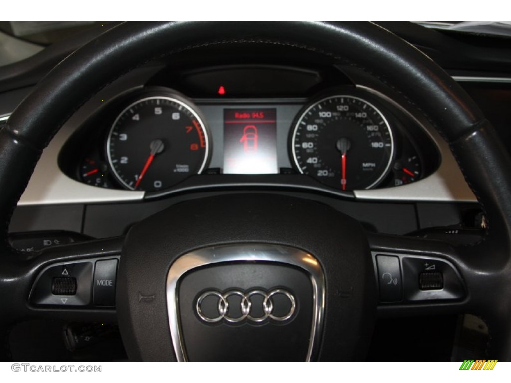 2009 A4 2.0T Premium quattro Sedan - Ice Silver Metallic / Black photo #19