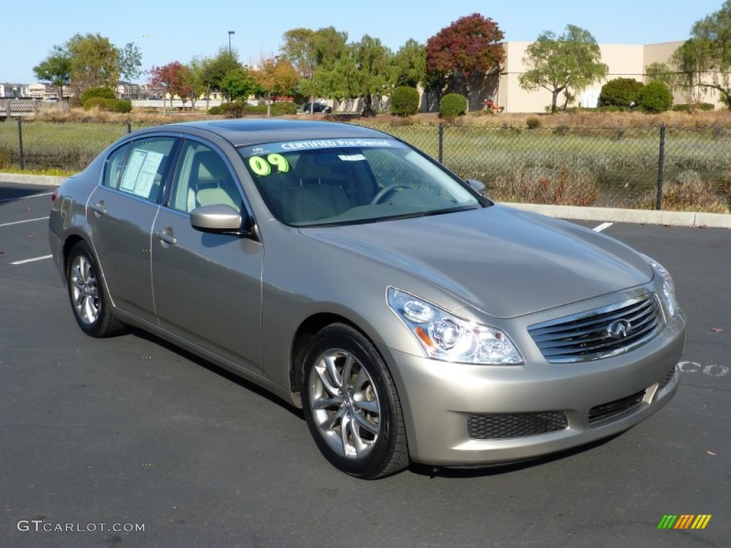2009 G 37 Sedan - Sahara Sandstone / Wheat photo #1