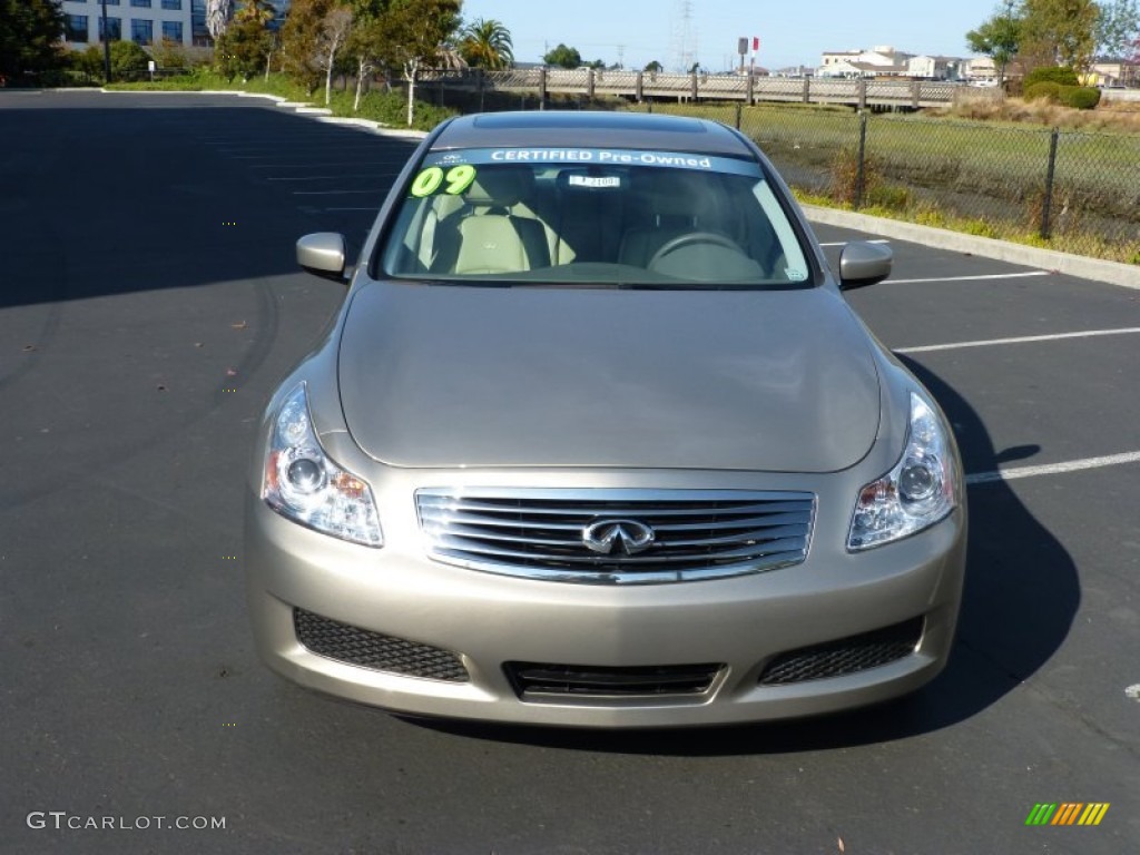 2009 G 37 Sedan - Sahara Sandstone / Wheat photo #2