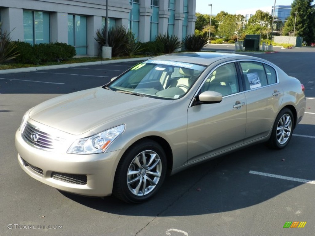2009 G 37 Sedan - Sahara Sandstone / Wheat photo #3