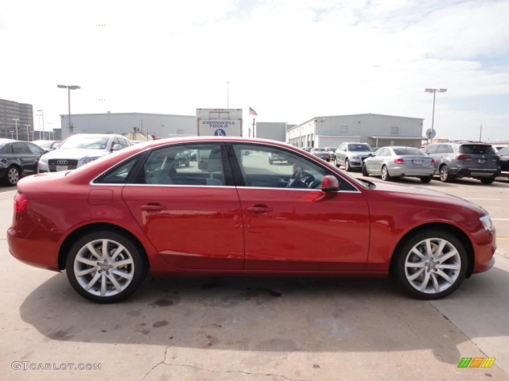 2013 A4 2.0T Sedan - Volcano Red Metallic / Titanium Gray photo #5