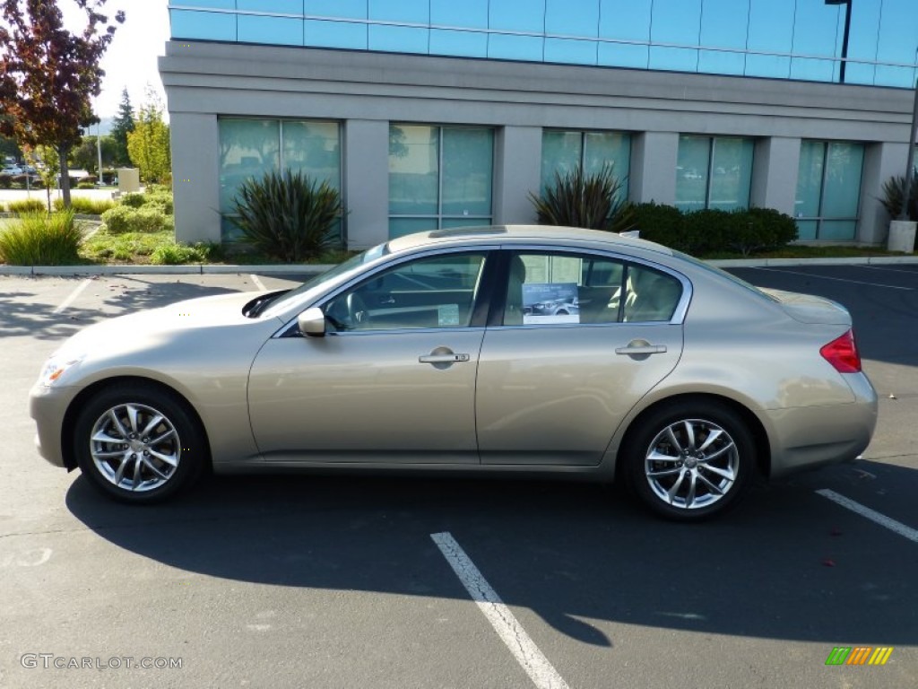 2009 G 37 Sedan - Sahara Sandstone / Wheat photo #8