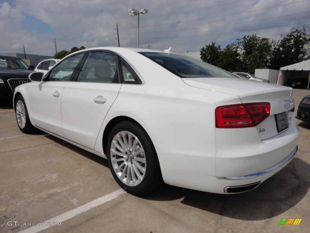 Ibis White 2013 Audi A8 4.0T quattro Exterior Photo #72022104